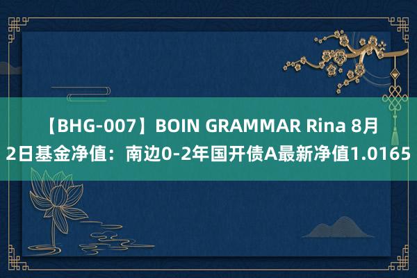 【BHG-007】BOIN GRAMMAR Rina 8月2日基金净值：南边0-2年国开债A最新净值1.0165
