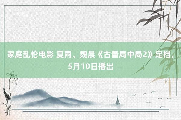 家庭乱伦电影 夏雨、魏晨《古董局中局2》定档,5月10日播出