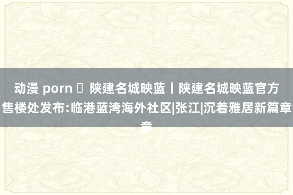 动漫 porn ◈陕建名城映蓝丨陕建名城映蓝官方售楼处发布:临港蓝湾海外社区|张江|沉着雅居新篇章